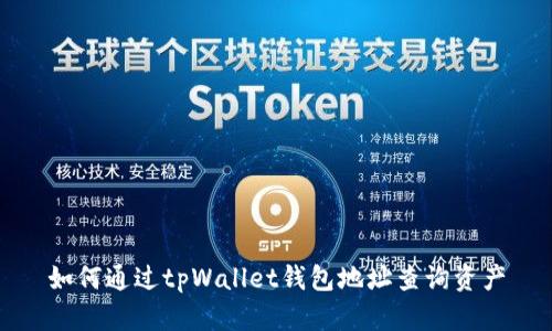 如何通过tpWallet钱包地址查询资产